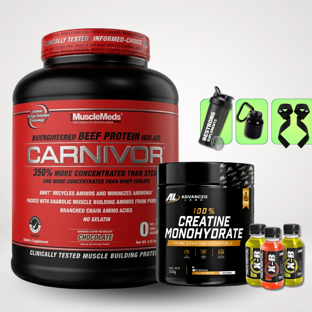 CARNIVOR 4.2 LBS + CREATINA ADVANCED 150G + REGALOS