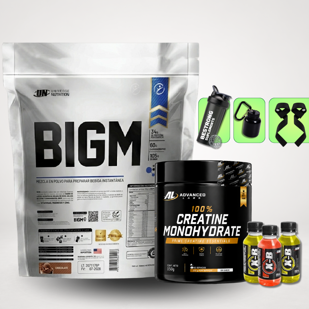 BIGM 5 KG + CREATINA ADVANCED 150G + REGALOS