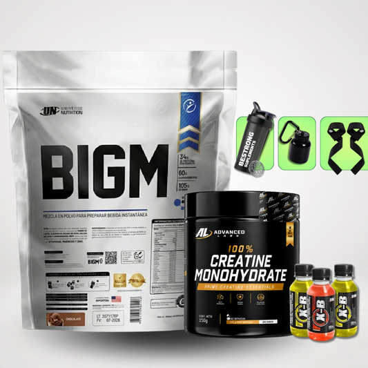 BIGM 5 KG + CREATINA ADVANCED 150G + REGALOS