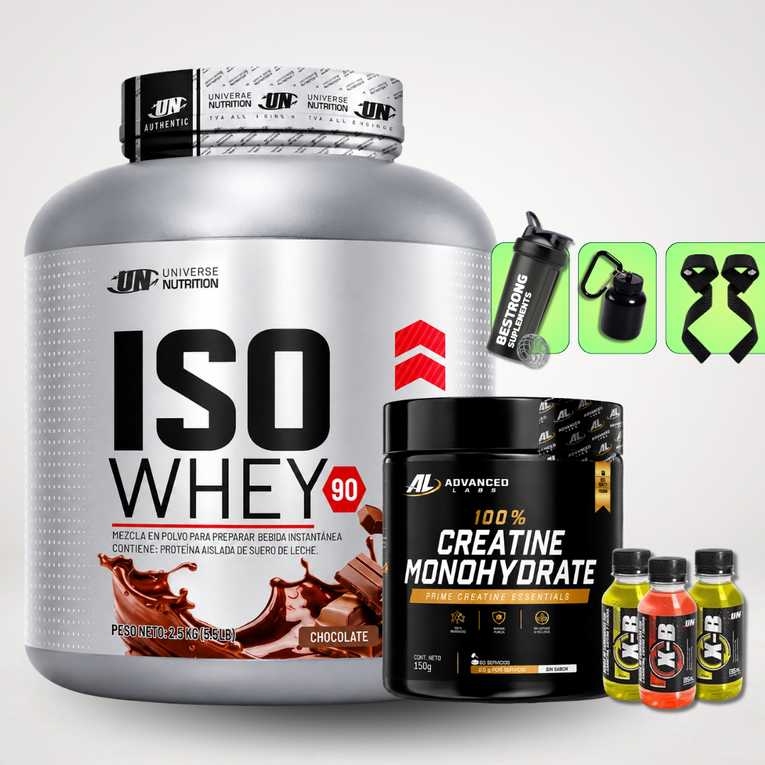ISO WHEY 2.5 KG + CREATINA ADVANCED 150G + REGALOS