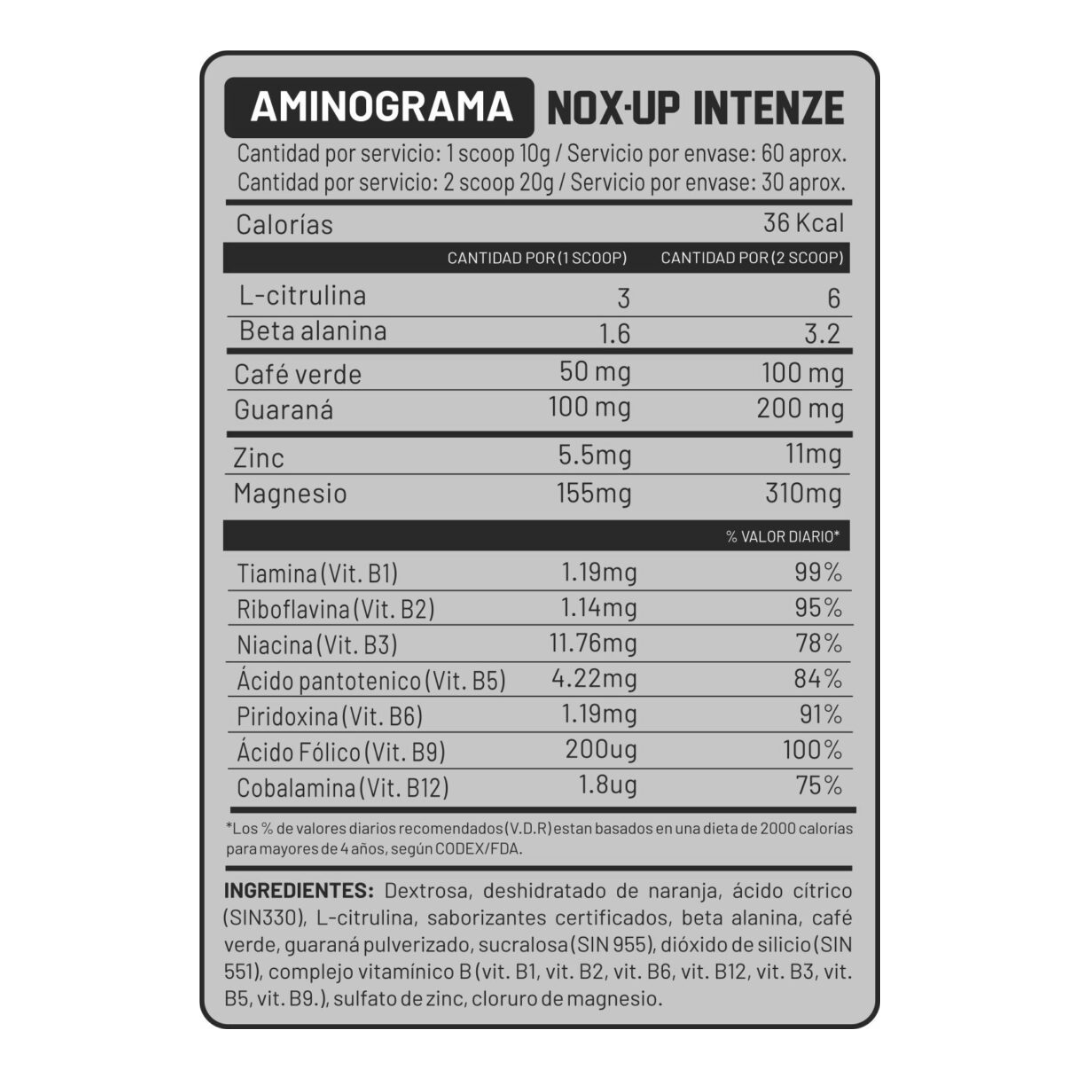 NOX-UP INTENZE 500G