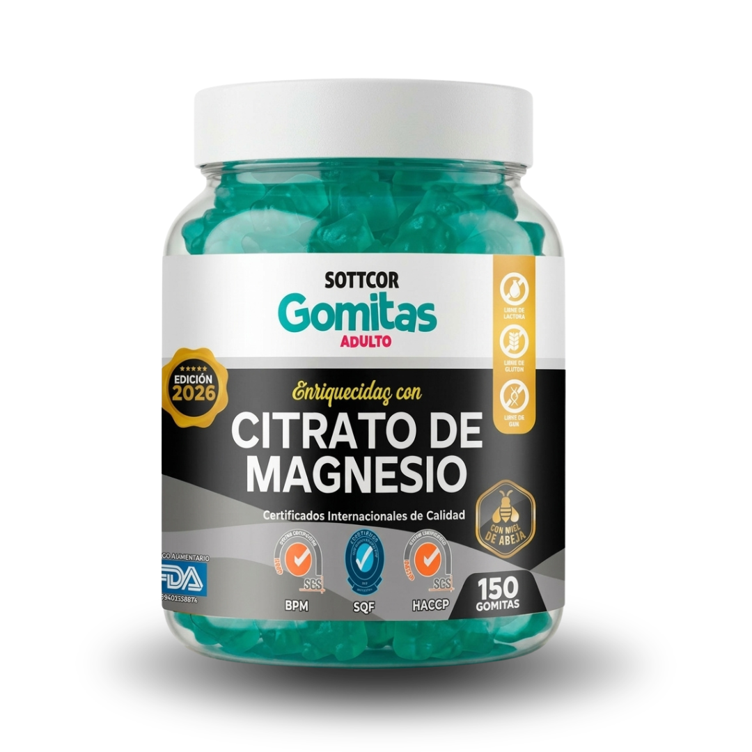 Citrato de magnesio 150 gomitas - Sottcor labs