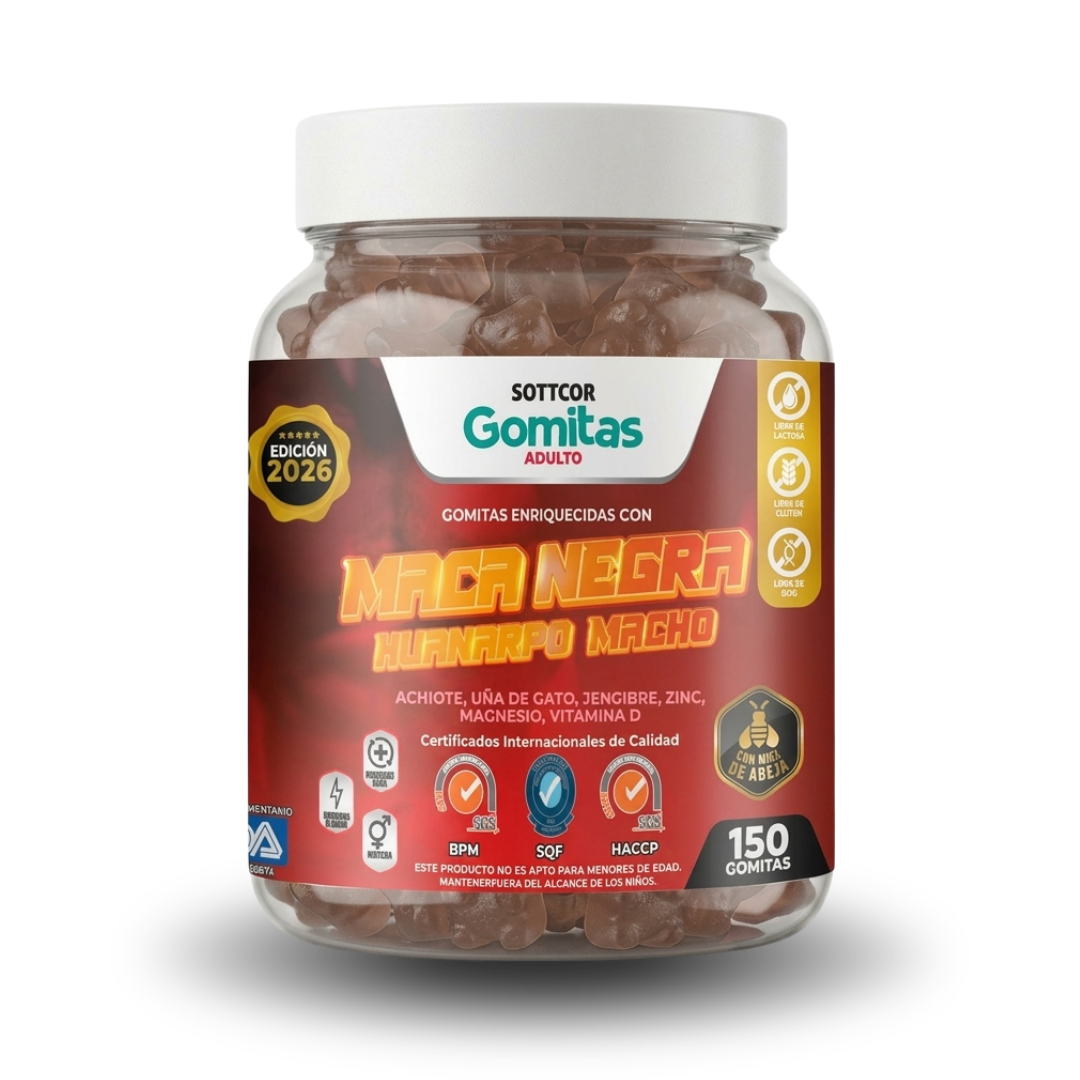 Maca negra 150 gomitas - Sottcor labs