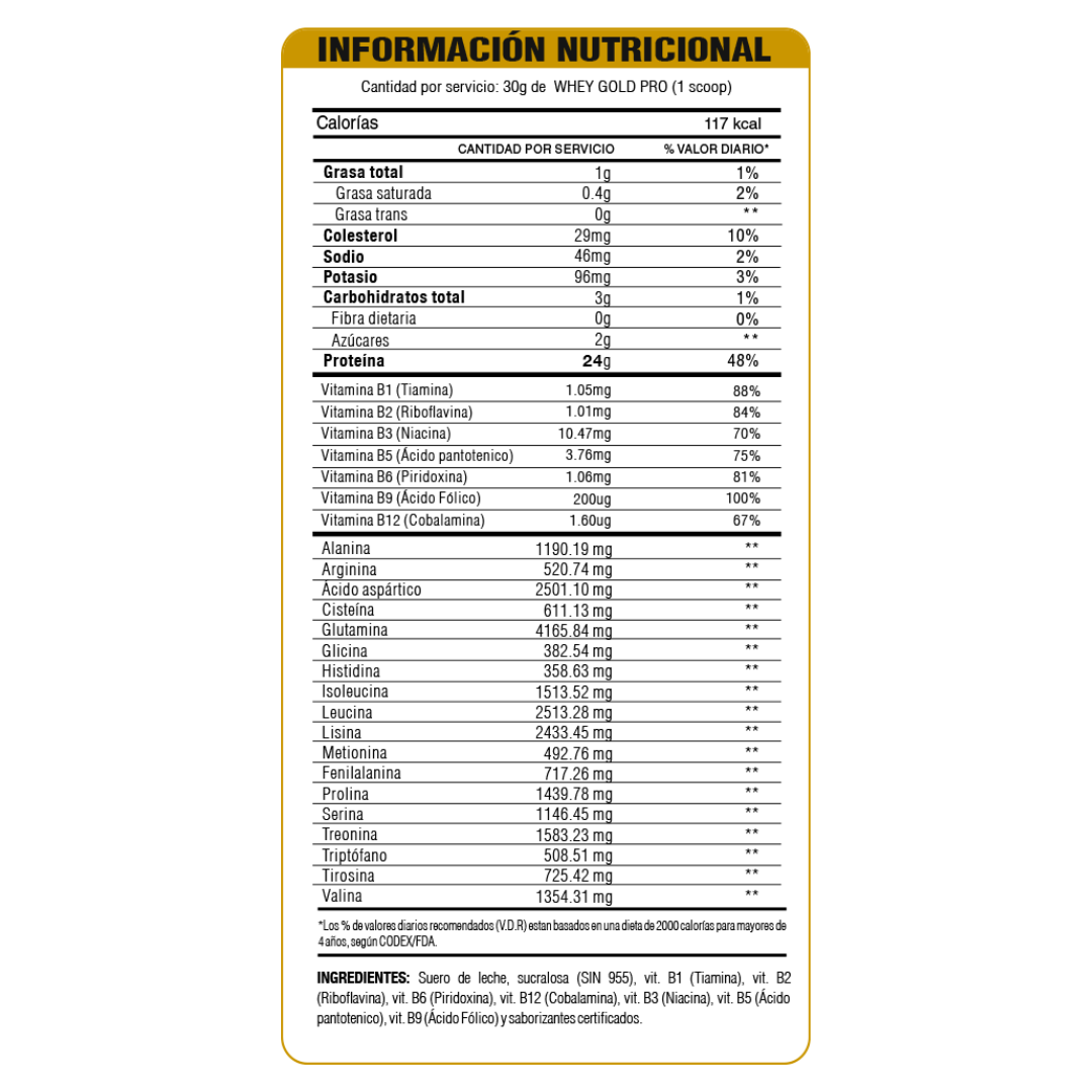 WHEY GOLD PRO 3KG